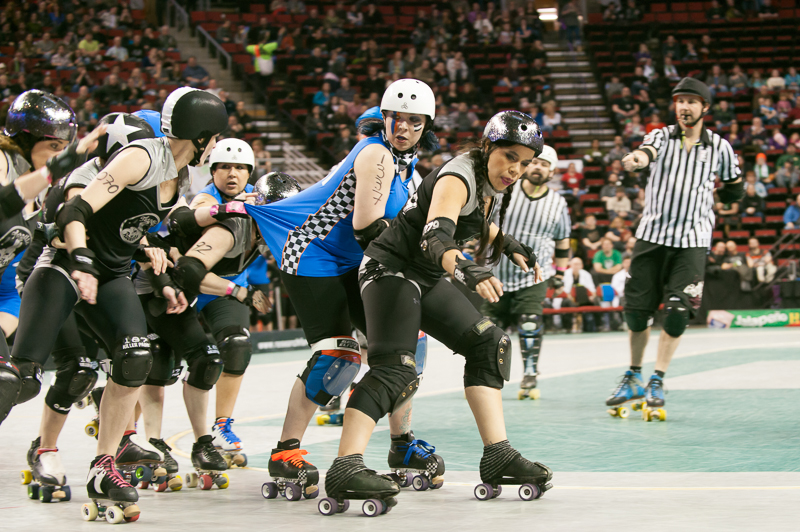 The Rat City Rollergirls kicked their season off Saturday at KeyArena, with