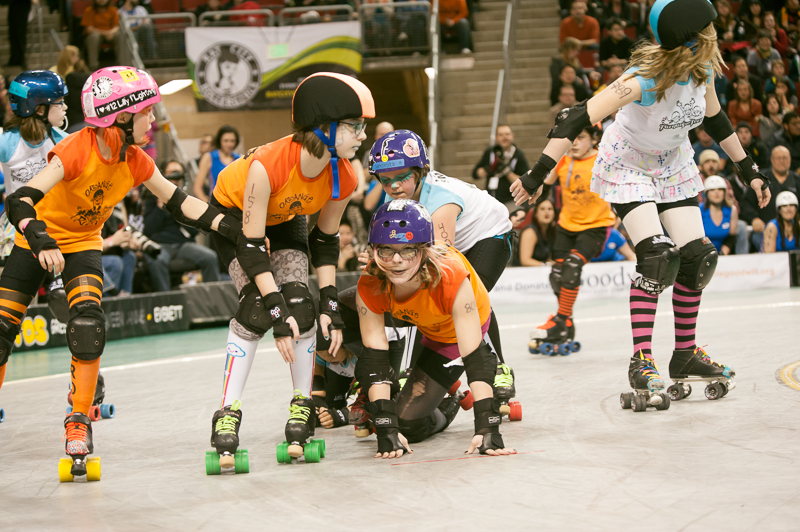The Rat City Rollergirls kicked their season off Saturday at KeyArena, with