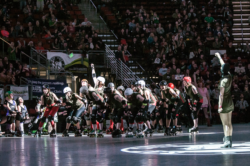 The Rat City Rollergirls kicked their season off Saturday at KeyArena, with