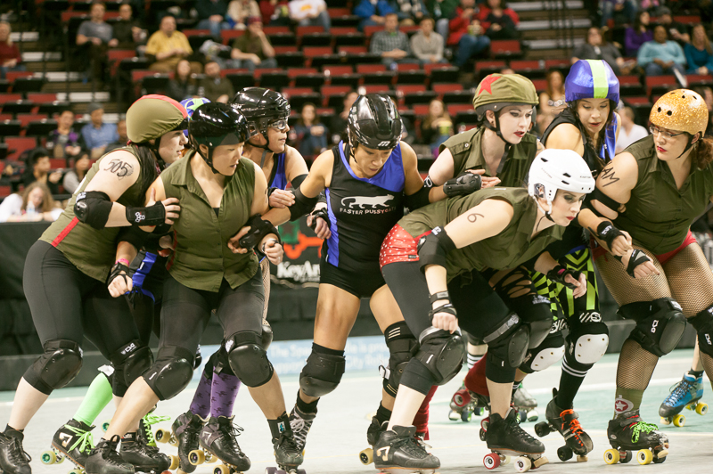 The Rat City Rollergirls kicked their season off Saturday at KeyArena, with