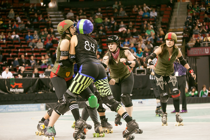 The Rat City Rollergirls kicked their season off Saturday at KeyArena, with