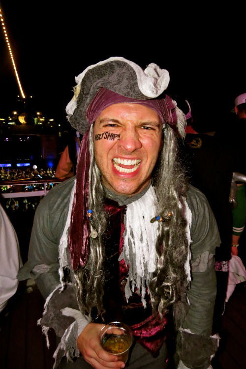 Attendees of Hard's Holy Ship!! electro-cruise got spooky this past Saturday night