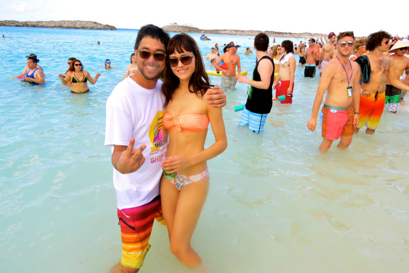 Attendees of Hard's electro party cruise Holy Ship!! spent Sunday afternoon on