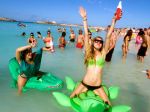 Attendees of Hard's electro party cruise Holy Ship!! spent Sunday afternoon on