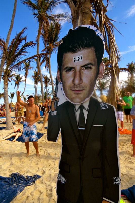 Attendees of Hard's electro party cruise Holy Ship!! spent Sunday afternoon on