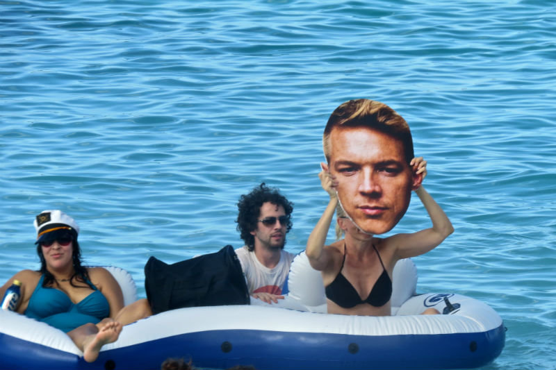 Attendees of Hard's electro party cruise Holy Ship!! spent Sunday afternoon on