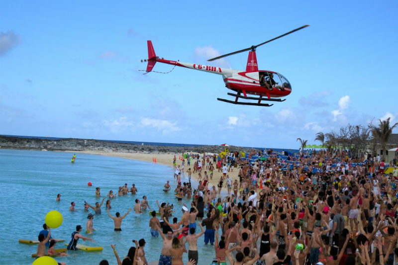 Attendees of Hard's electro party cruise Holy Ship!! spent Sunday afternoon on