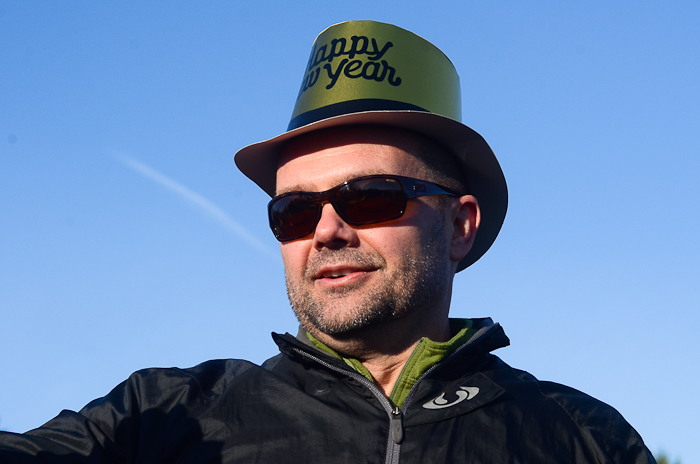 A hardy crowd of Seattleites rang in the new year in chilly