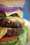 Close up with the Wingfield's triple burger, for  the Awesome Cheap Eats of Dallas