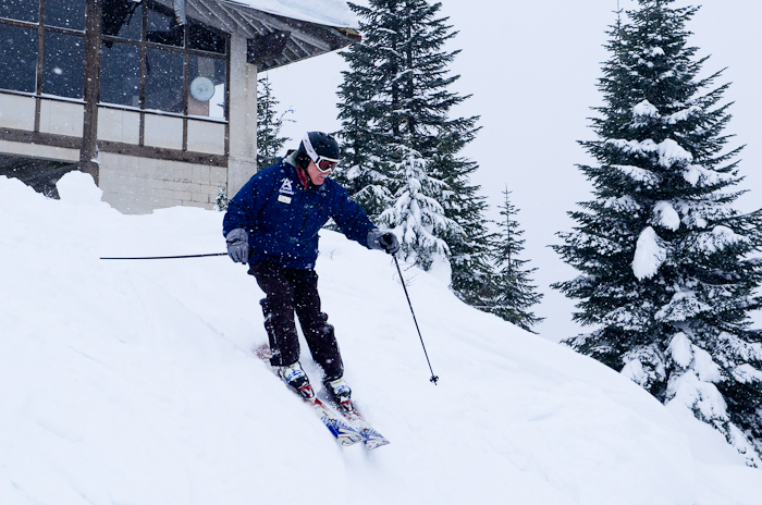 After watching snow fall only to be washed away by rain for