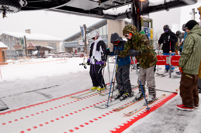 After watching snow fall only to be washed away by rain for