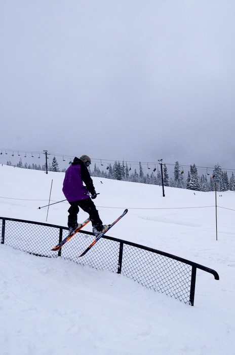 After watching snow fall only to be washed away by rain for