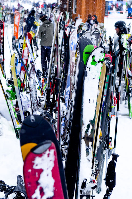 After watching snow fall only to be washed away by rain for