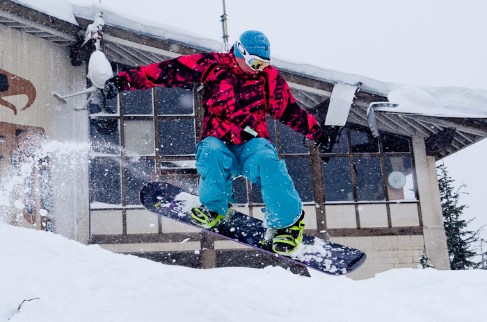 After watching snow fall only to be washed away by rain for