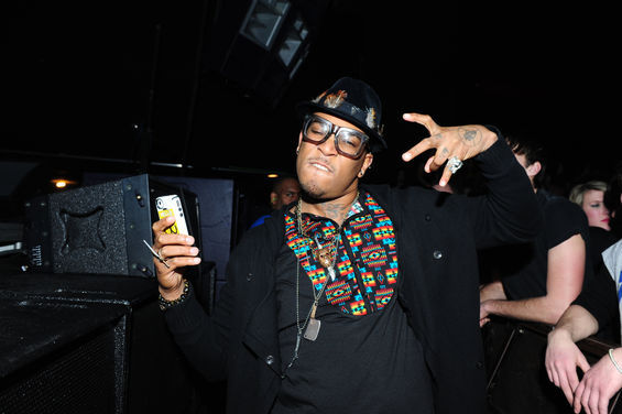 On Friday, February 3, DJ A-Trak and Spank Rock joined Dubstep's most famous haircut for a concert at Roseland Ballroom in New York. See more photos of Skrillex and A-Trak at Roseland Ballroom.