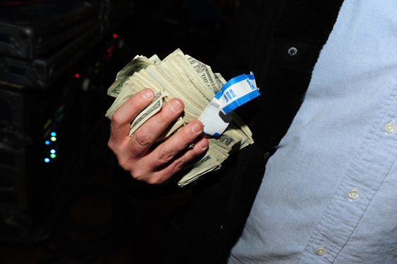 On Friday, February 3, DJ A-Trak and Spank Rock joined Dubstep's most famous haircut for a concert at Roseland Ballroom in New York. See more photos of Skrillex and A-Trak at Roseland Ballroom.