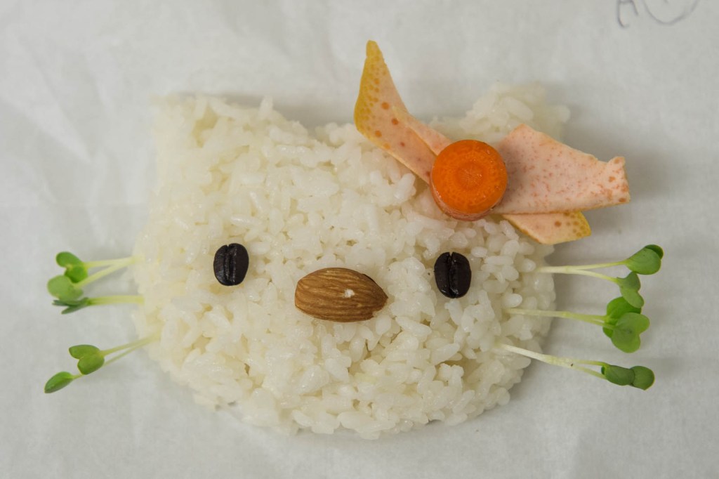 On Sunday, makers of onigiri -- a Japanese delicacy of white rice