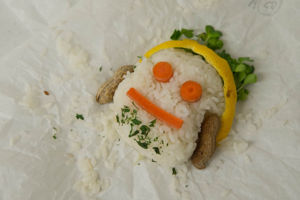 On Sunday, makers of onigiri -- a Japanese delicacy of white rice