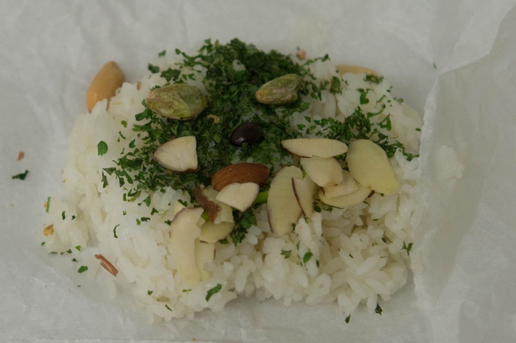 On Sunday, makers of onigiri -- a Japanese delicacy of white rice