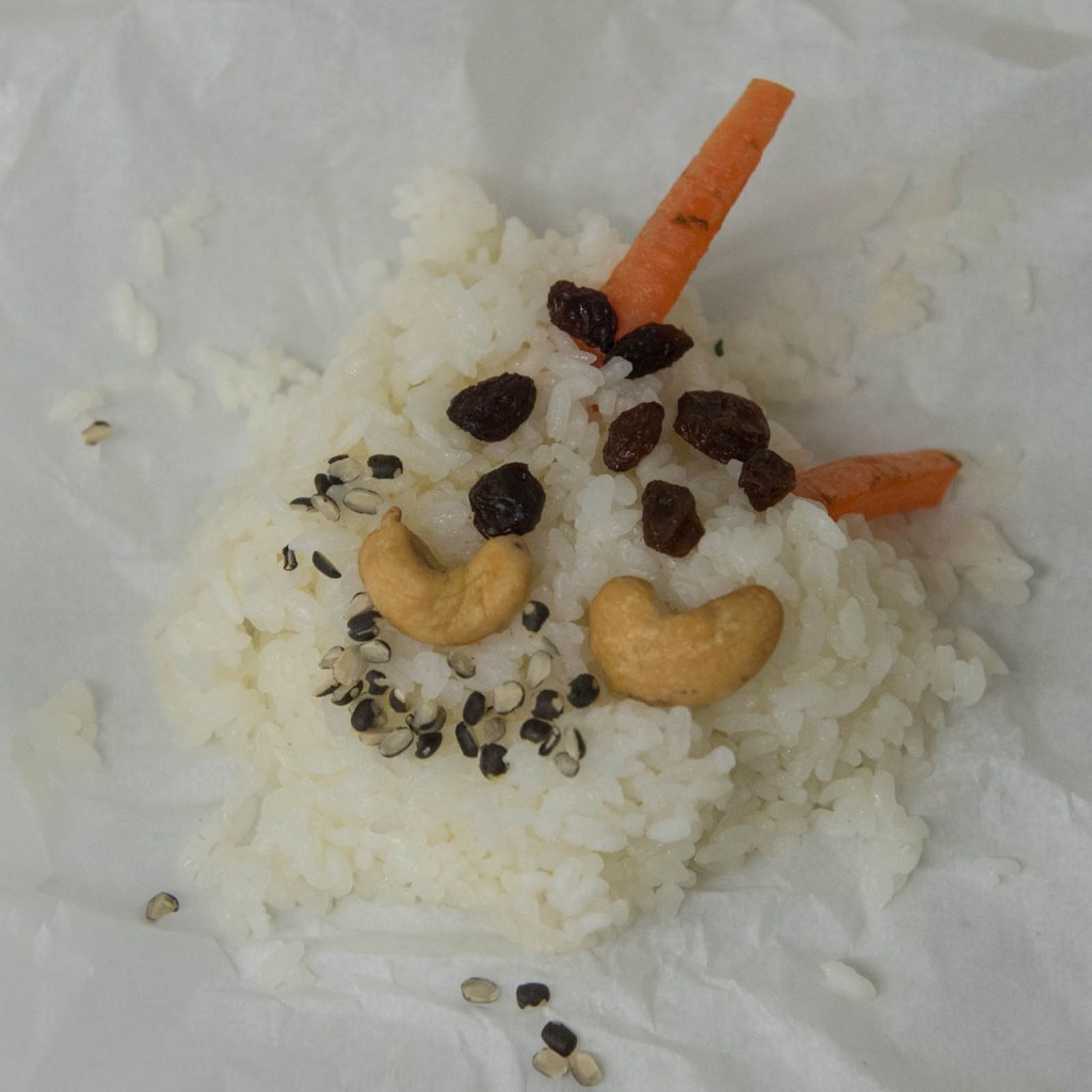 On Sunday, makers of onigiri -- a Japanese delicacy of white rice