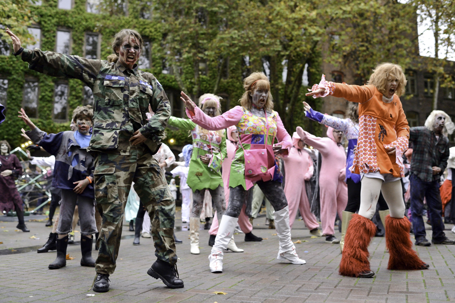 On October 27th, 2012, zombies took over Occidental Park for Thrill The