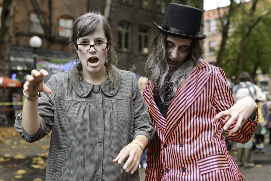 On October 27th, 2012, zombies took over Occidental Park for Thrill The