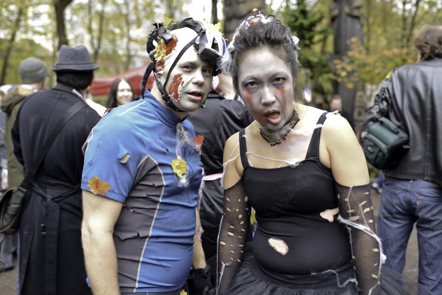 On October 27th, 2012, zombies took over Occidental Park for Thrill The