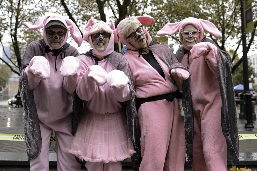 On October 27th, 2012, zombies took over Occidental Park for Thrill The