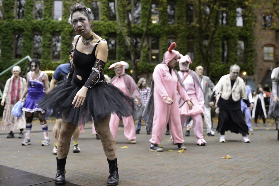 On October 27th, 2012, zombies took over Occidental Park for Thrill The