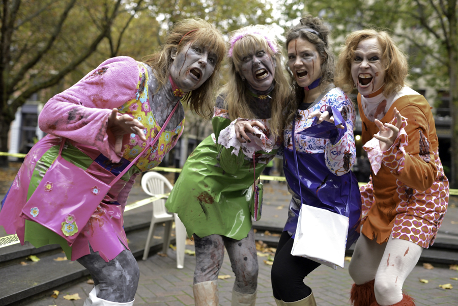 On October 27th, 2012, zombies took over Occidental Park for Thrill The