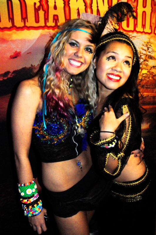 Partiers left their heads, inhibitions and clothes at home last Friday night