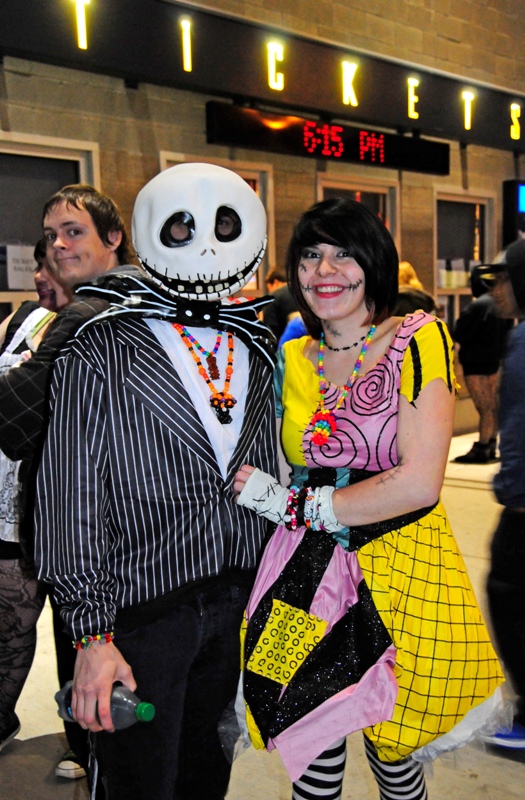 Jack and Sally from Tim Burton's The Nightmare Before Christmas