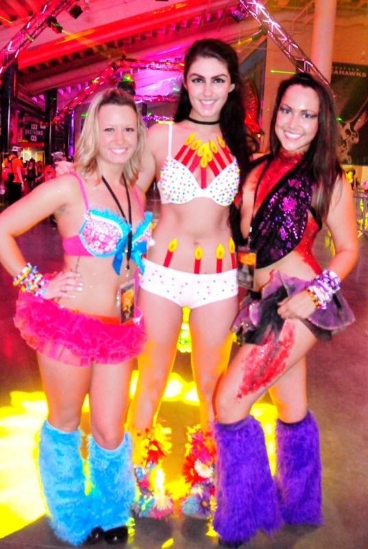 Partiers left their heads, inhibitions and clothes at home last Friday night