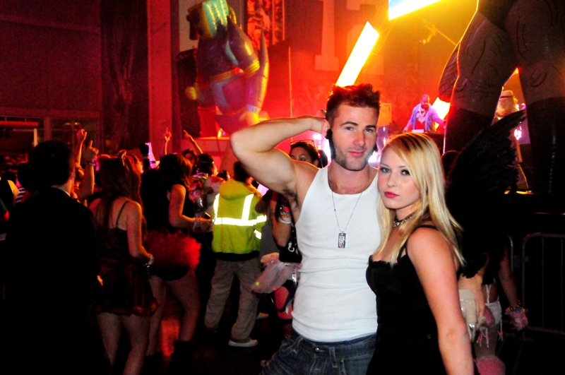 Partiers left their heads, inhibitions and clothes at home last Friday night