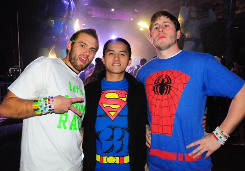 Partiers left their heads, inhibitions and clothes at home last Friday night