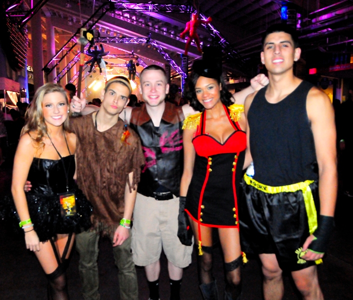 Partiers left their heads, inhibitions and clothes at home last Friday night