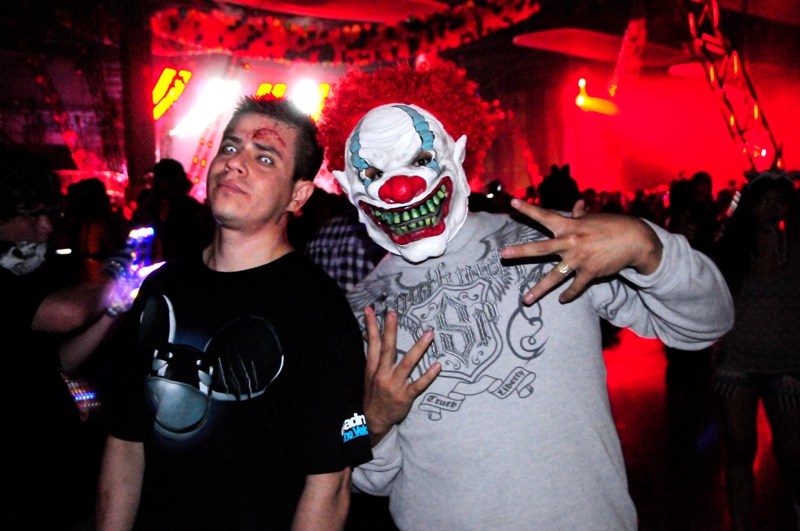 Partiers left their heads, inhibitions and clothes at home last Friday night