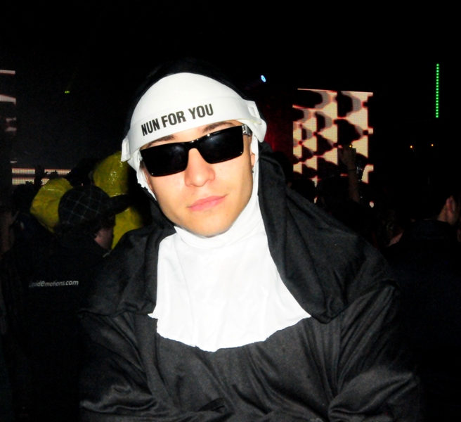 Partiers left their heads, inhibitions and clothes at home last Friday night