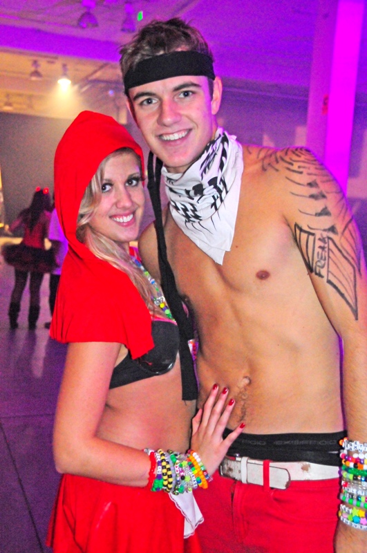 Partiers left their heads, inhibitions and clothes at home last Friday night