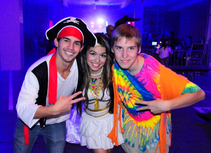 Partiers left their heads, inhibitions and clothes at home last Friday night