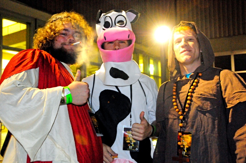 Partiers left their heads, inhibitions and clothes at home last Friday night