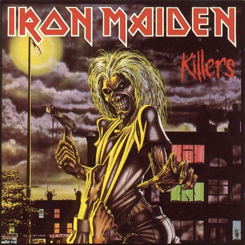Iron MaidenKillers (1981)Iron Maiden's famous mascot Eddie has been terrorizing the band's album covers and live shows for over thirty years. He has been to outer space, Egypt, hell, and the future. He has never been more menacing than here, ready to kill anyone who walks down the wrong alley.