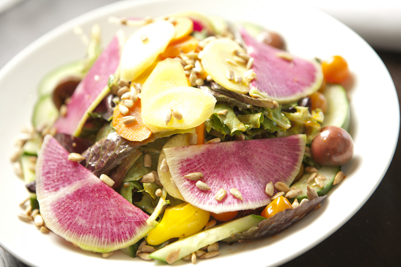 Cultivate's salads are gorgeous: It's impossible to face down the aEœsimple greenaE—a patchwork of bright red cherry tomatoes, pink-skinned radish slices and yellow carrot discs—and not feel compelled to shop at farmers markets more frequently.