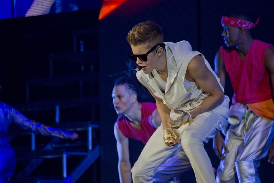 Justin Bieber, a.k.a. the Biebs, played to his legions of adoring fans