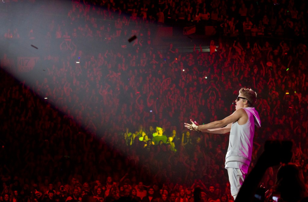 Justin Bieber, a.k.a. the Biebs, played to his legions of adoring fans