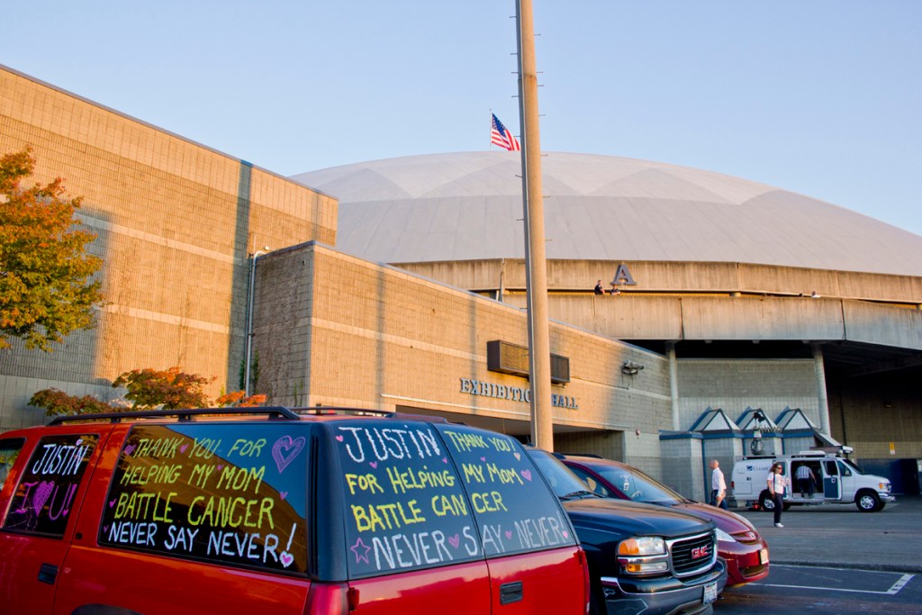 Justin Bieber, a.k.a. the Biebs, played to his legions of adoring fans