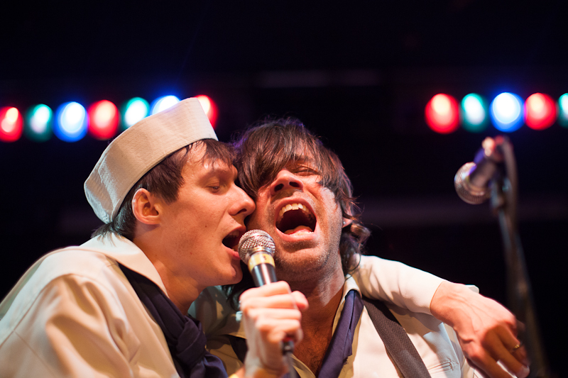 Ballard became a crush of drunk and rocked-out humanity last night as