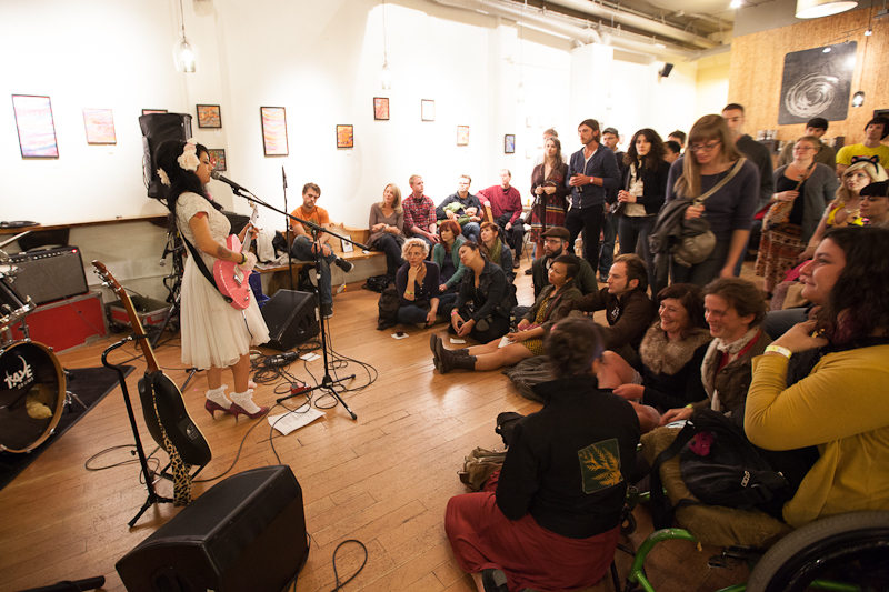 Ballard became a crush of drunk and rocked-out humanity last night as