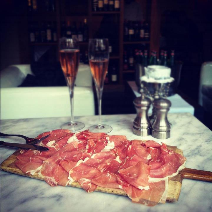 Barolo Ristorante. Premium imported Italian prosciutto di parma.