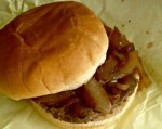 A burger from Kay's Finding the Fair's Best Onion Burger